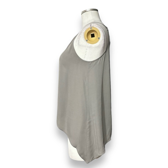MASON by MICHELLE MASON Grey Trapeze Silk Tank - Picture 4 of 6